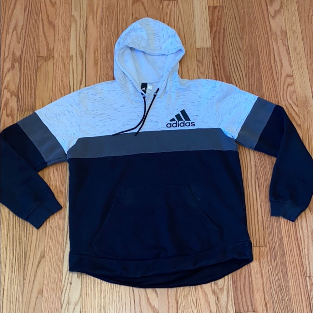 Adidas Color block Fleece Hoodie. Men’s Large